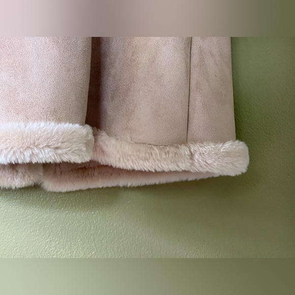 Vintage Y2K Boho Hippie Vegan Faux Fur Penny Lane Coat Brown Tan XS - Picture 7 of 8